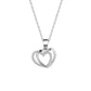 Double Heart-shaped Necklace
