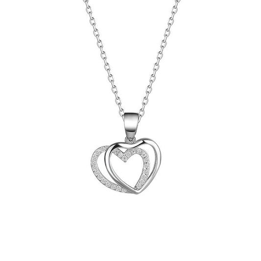 Double Heart-shaped Necklace
