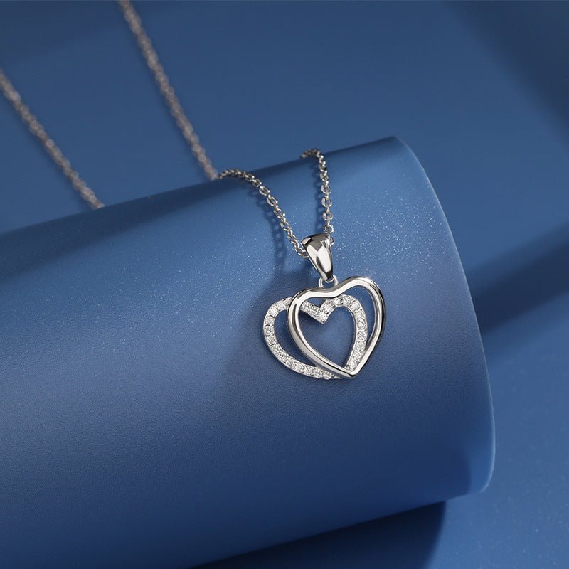 Double Heart-shaped Necklace