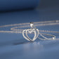 Double Heart-shaped Necklace