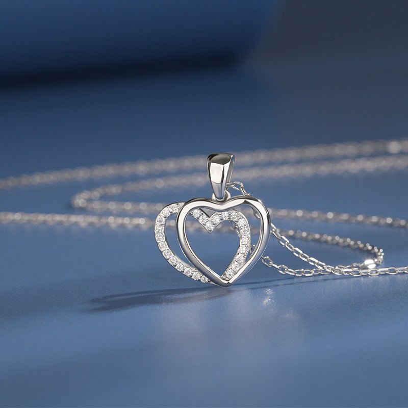 Double Heart-shaped Necklace